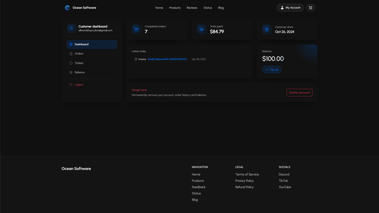 Coreboosts dashboard preview